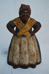 Antique Cast Iron Aunt Jemima Door Stop