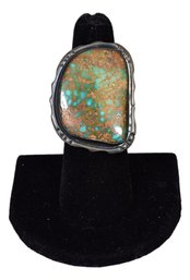 Sterling Silver Royston Turquoise Ring (Size 7.25)