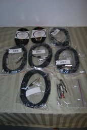 Lot Of 7 Microphone Wires And 3 Female To Male Adapters