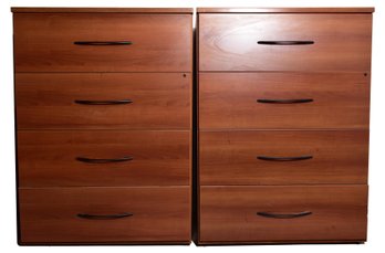 Pair Of Four Drawer Filing Cabinets