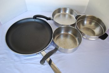 Lot Of 4 Farberware Pans