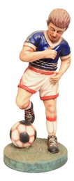 Large Soccer Player Statue