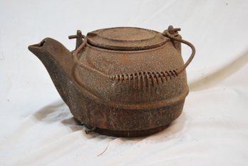 Antique Cast Iron Kettle