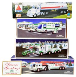 NEW! Hess Fire Truck, Toy Truck And Tractor, Recreation Van And Citgo 1997 Toy Tanker Truck