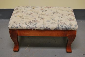 Small Vintage Upholstered Foot Stool