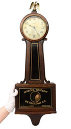 Vintage New Haven Huegel-Nugent Petroleum Co. Banjo Wall Clock