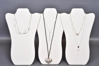 Collection Of Sterling Silver Necklaces