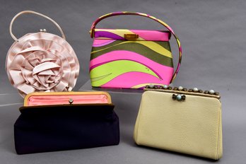 Collection Of Four Handbags - Emilio Pucci, Artbag Creations, La Sera By Franchi And Koret