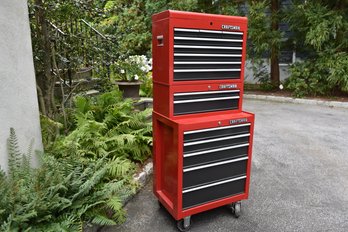 Craftsman Five Drawer Tool Chest And Rolling Cabinet Combo