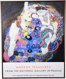 Gustav Klimt Framed Modern Treasures Guggenheim Museum Poster