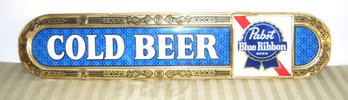 Vintage Pabst Blue Ribben Beer Hanging Advertising Sign