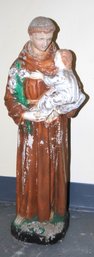 27' St Anthony Statue Concrete Painted