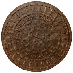 The McLagon Foundry Co. Round Manhole Cover