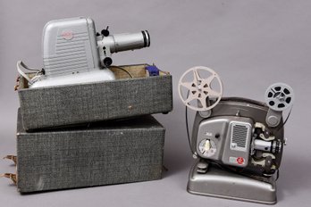 Bolex Paillard Portable Super 8 Film Projector (Model 18-5) And EDL Projector (Model  V-45-P) With Case