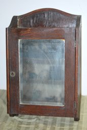 Small Antique Hanging Mirror Cabinet Made By Larkin Co In Buffalo, Ny