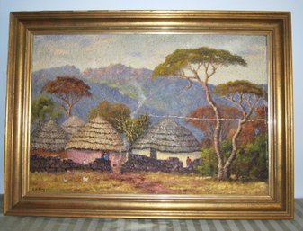 Vintage Signed Textured Painting