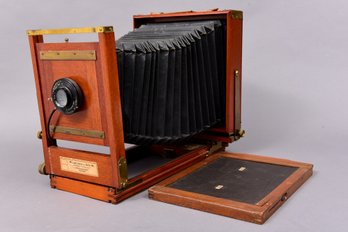 Century Camera Large Format Wooden Camera With Wollensak Lens