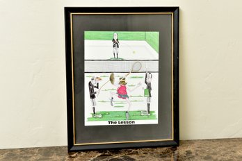 Larry Walsh Framed Print Titled The Lesson