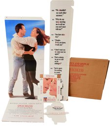 Speechless Michael Keaton And Gina Davis Standee Movie Display Cardboard Movie Promo (NEVER DISPLAYED)