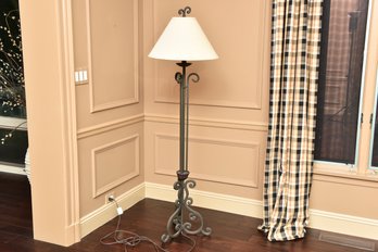 Scrolled Iron Floor Lamp