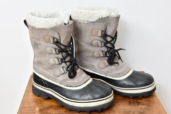 Sorel Fleece-trimmed Nubuck And Rubber Snow Boots (size 8.5)