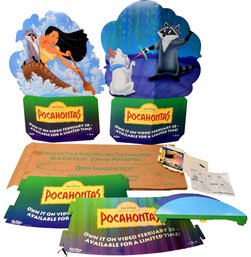 Pocahantas Standee Movie Display Cardboard Movie Promo (NEVER DISPLAYED)