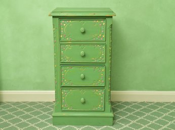 Golden Oldies Hand Painted Four Drawer Wooden Chest