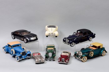 Collection Of Eight Danbury Mint, Franklin Mint Die Cast Cars And More