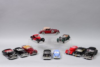 Collection Of 11 The Franklin Mint, Welly, And More Die Cast Model Cars