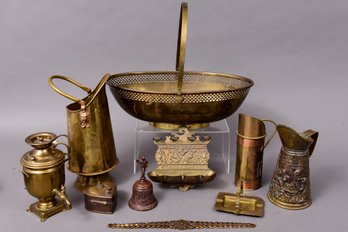 Collection Of Brass Items