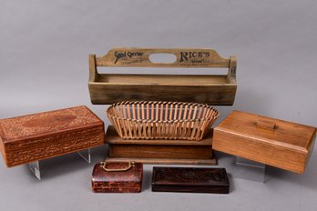 Collection Of Wooden Boxes And More