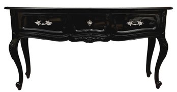 Console Table With Black Epoxy Finish