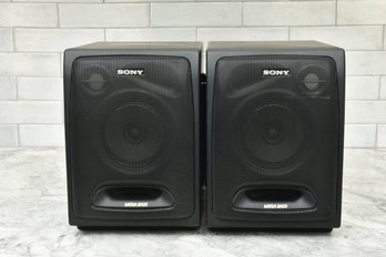 Pair Of SONY Mega Bass Shelf Speakers