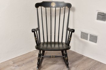 Hand Crafted Northwestern University Wood Rocking Chair