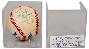 1999 Signed New York Yankees World Series Team Champions Baseball