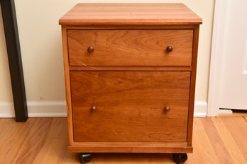 Harden Two Drawer File Cabinet/ Night Stand On Casters