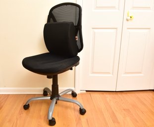 Adjustable Height Swivel Desk Chair With Back Support