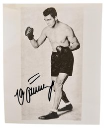 Signed Max Schmelling Autographed Photograph