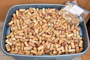 Large Collection Of Wine Corks