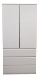 Post Modern Three Drawer Wardrobe Armoire