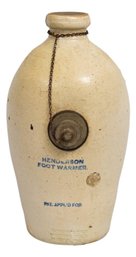 Antique Henderson Foot Warmer Jug Stoneware Dorchester Pottery Hot Water Bottle