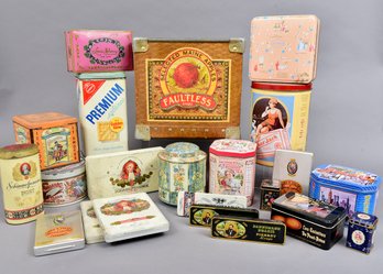 Collection Of Vintage Tin Boxes