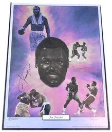 Signed And Numbered Joe Frazier And Flip Amato Lithograph Poster