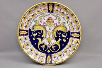 Extremely Large Italian Deruta Platter