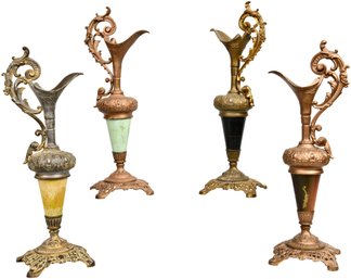 Set Of Four Antique Bradley & Hubbard Victorian Style Urn Vases
