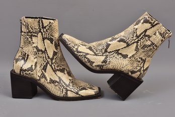 Schutz Snakeskin Ankle Boots (size 6.5)