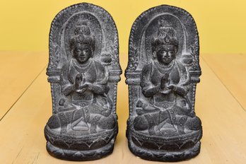 Pair Of Guanyin Bodhisattva Bookends