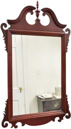 English Chippendale Carved Mahogany Wall Mirror