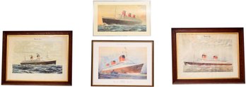 Four Ship Prints