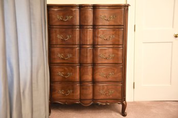 Vintage Wood Five Drawer Dresser